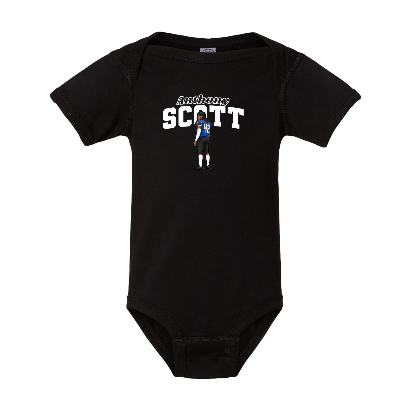 Baby Onesie — Name Arch in Black