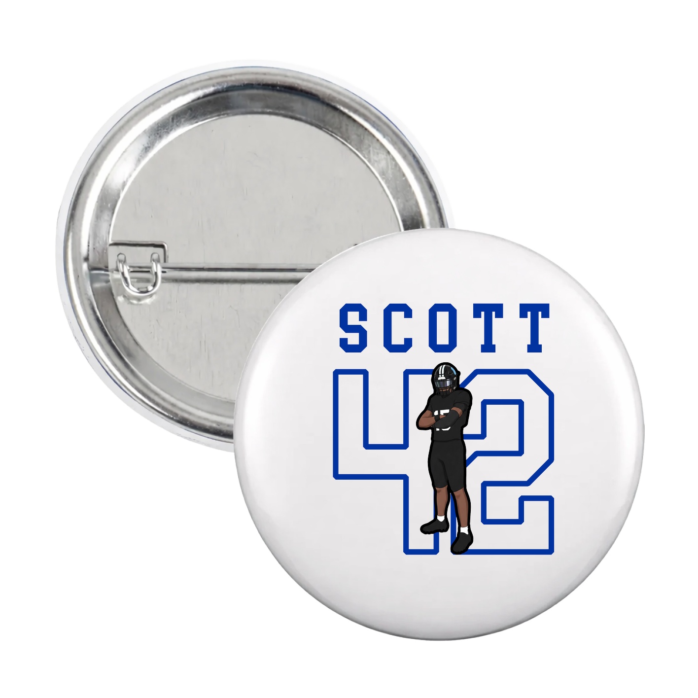 Game Day Button — Shirsey in White