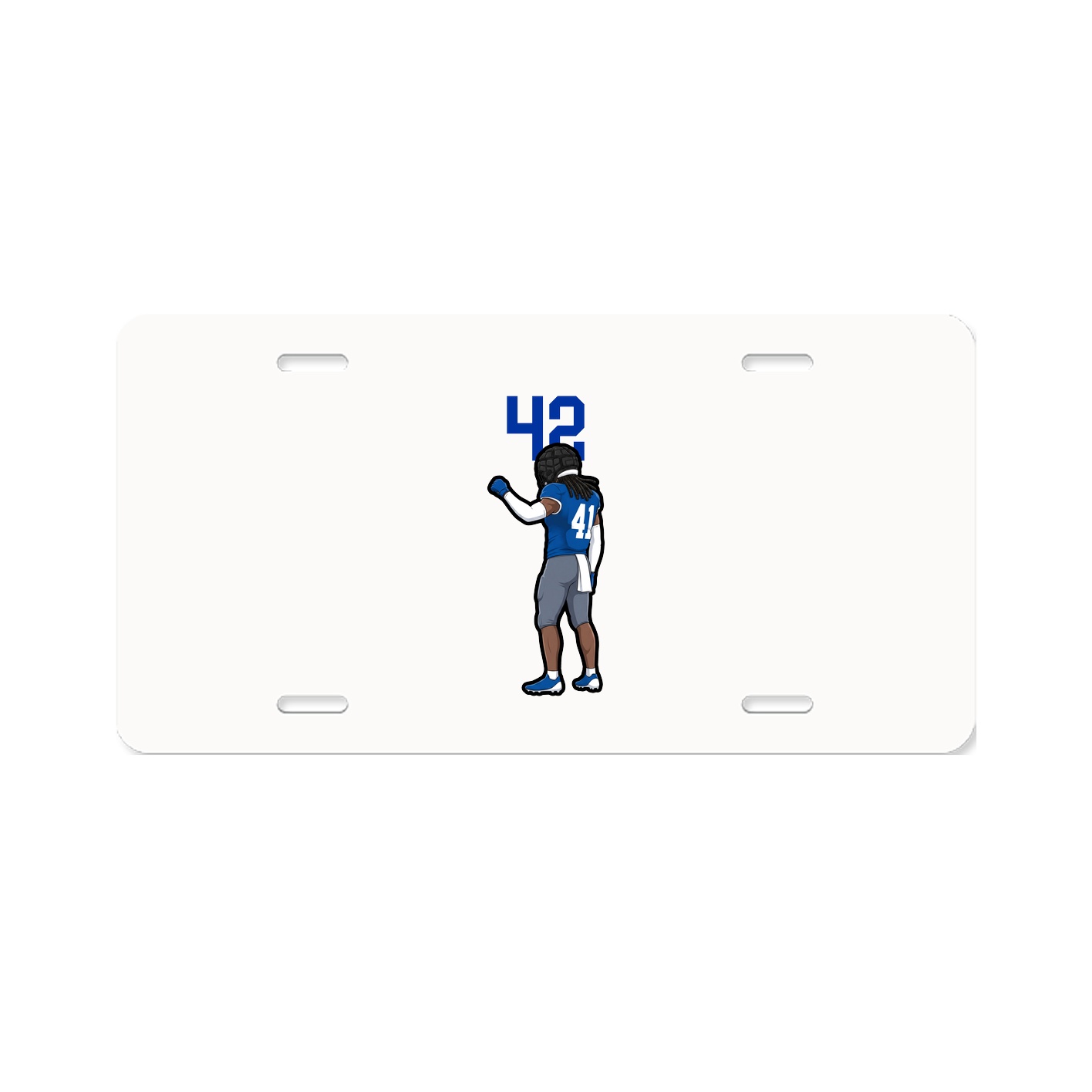 License Plate — Number Top in Classic