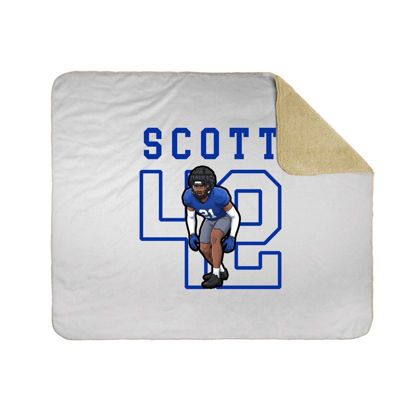 Throw Blanket — Shirsey in White