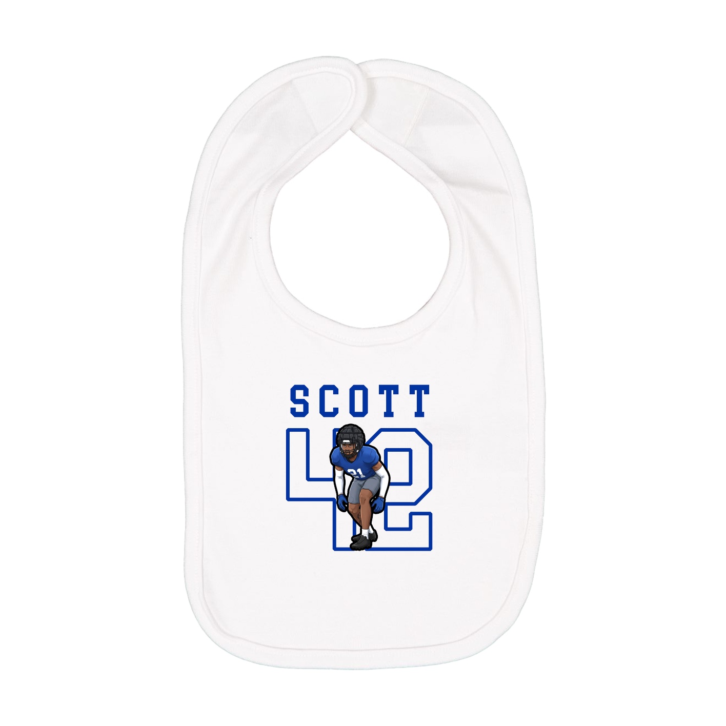 Infant Bib — Shirsey in White