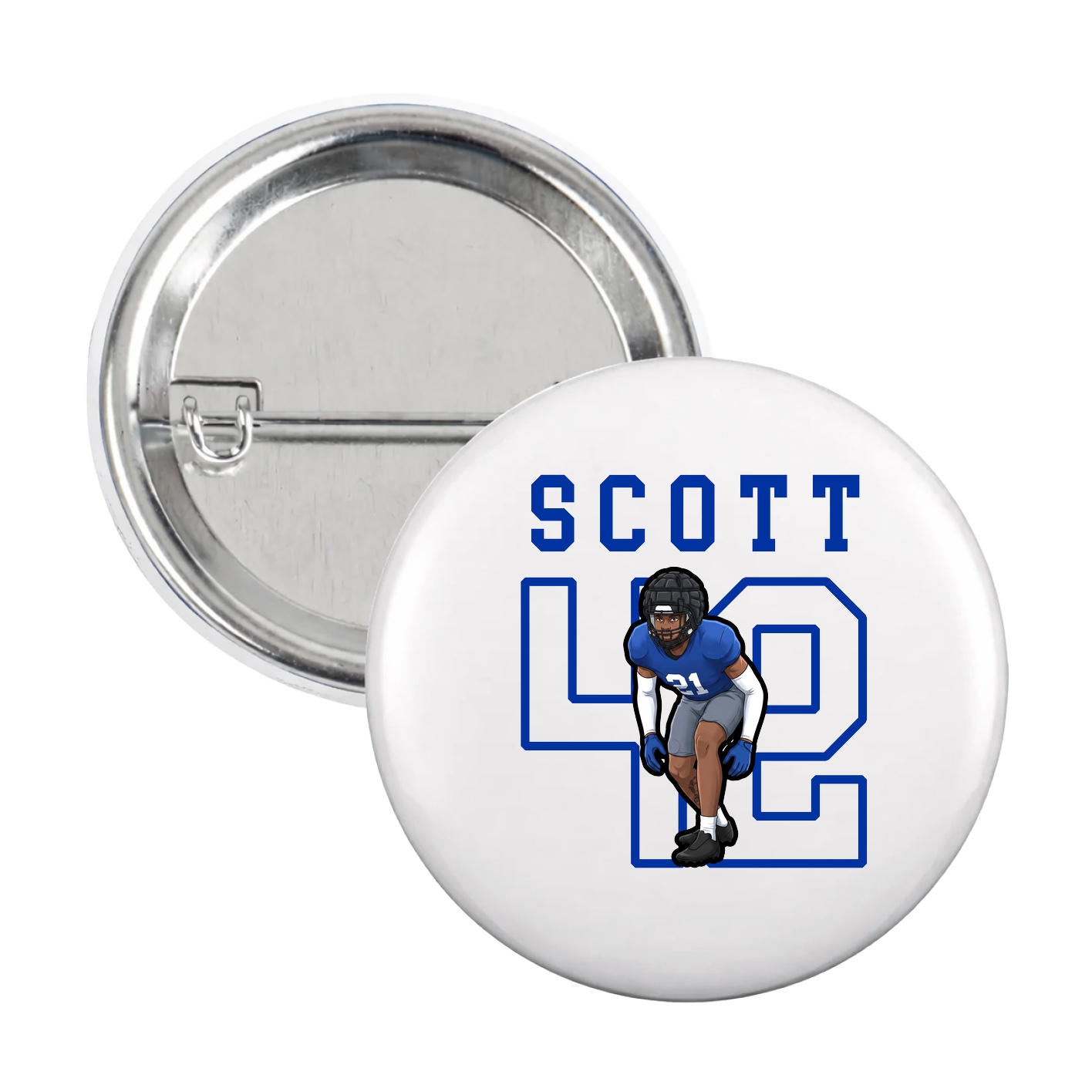 Game Day Button — Shirsey in White