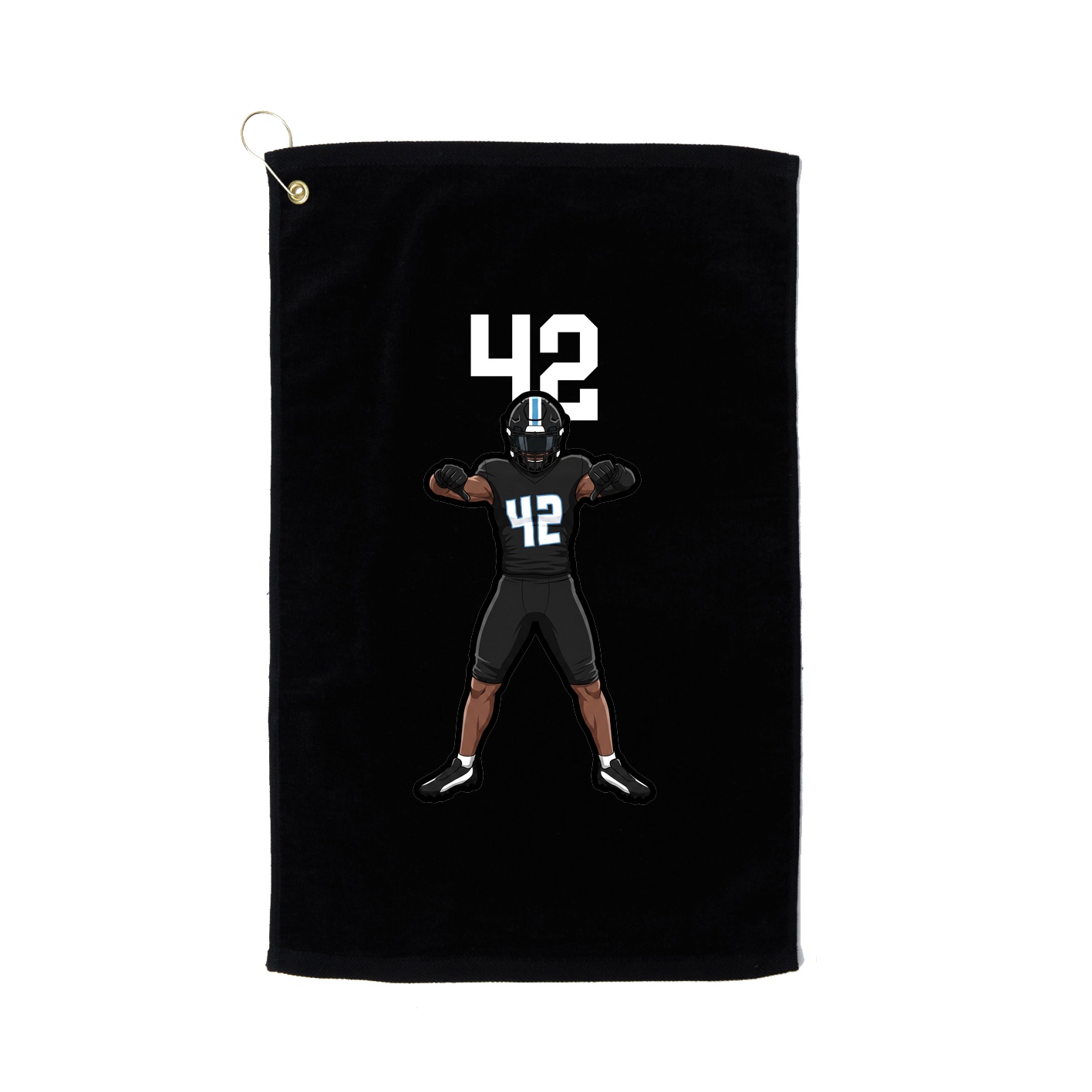 Golf Towel — Number Top in Black