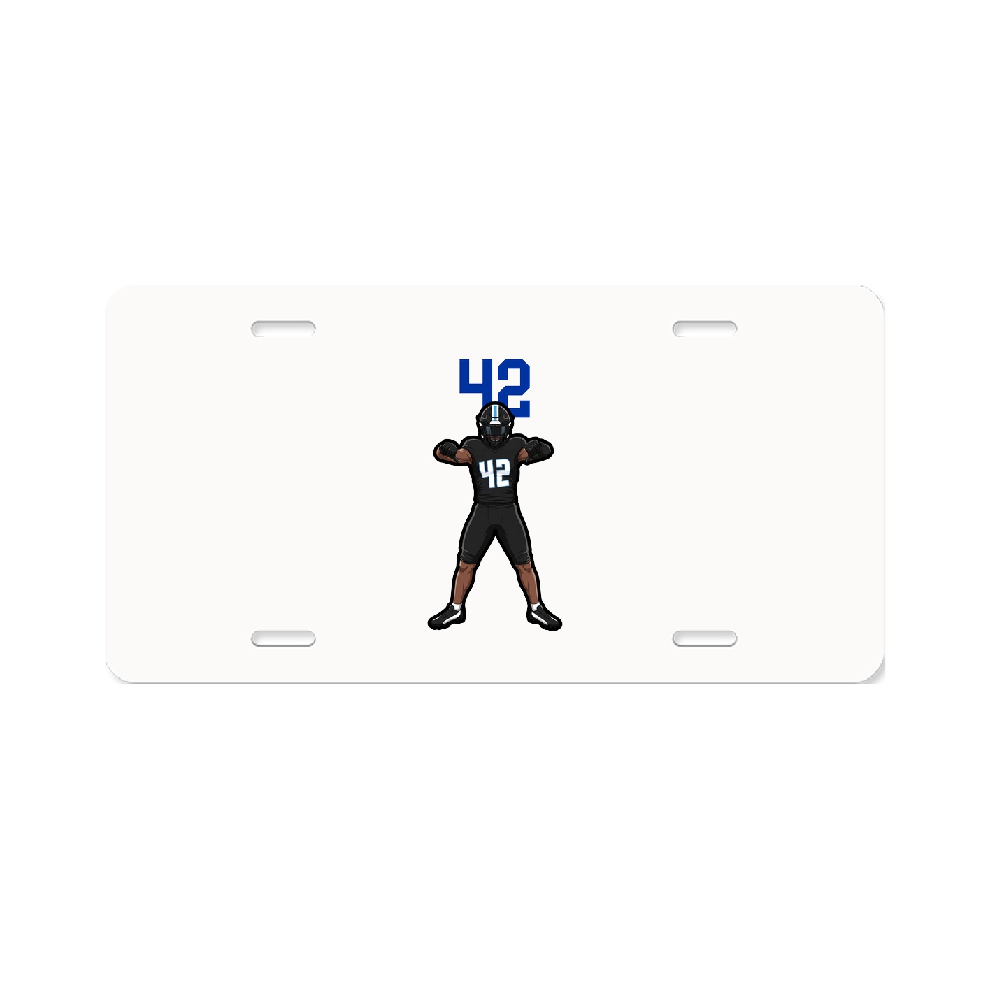License Plate — Number Top in Classic