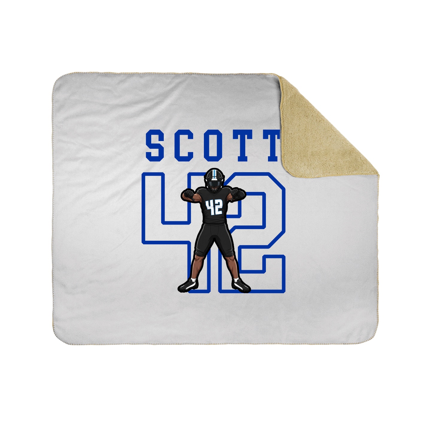 50x60 Sherpa Lined Throw Blanket