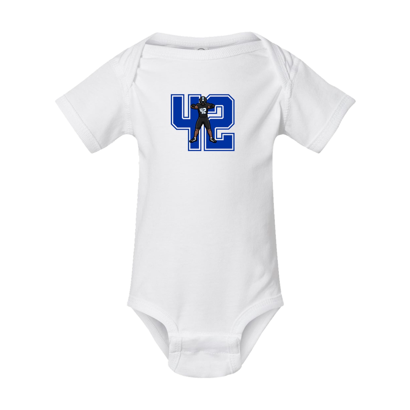 Baby Onesie — Number in White