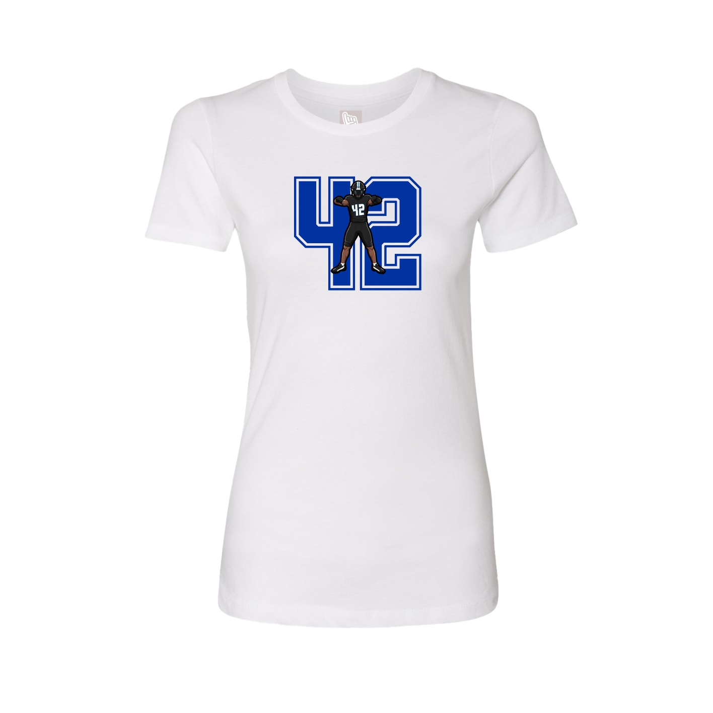 Womens Tee — Number in White