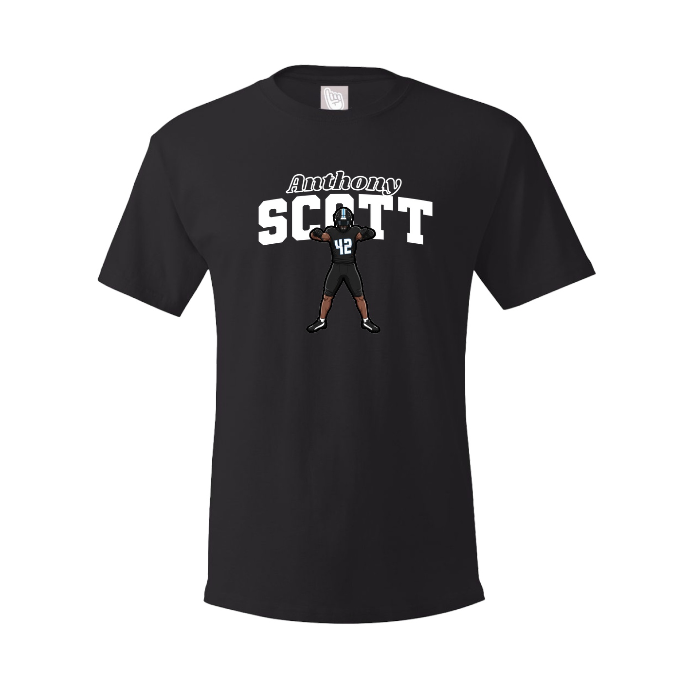 Youth Tee — Name Arch in Black