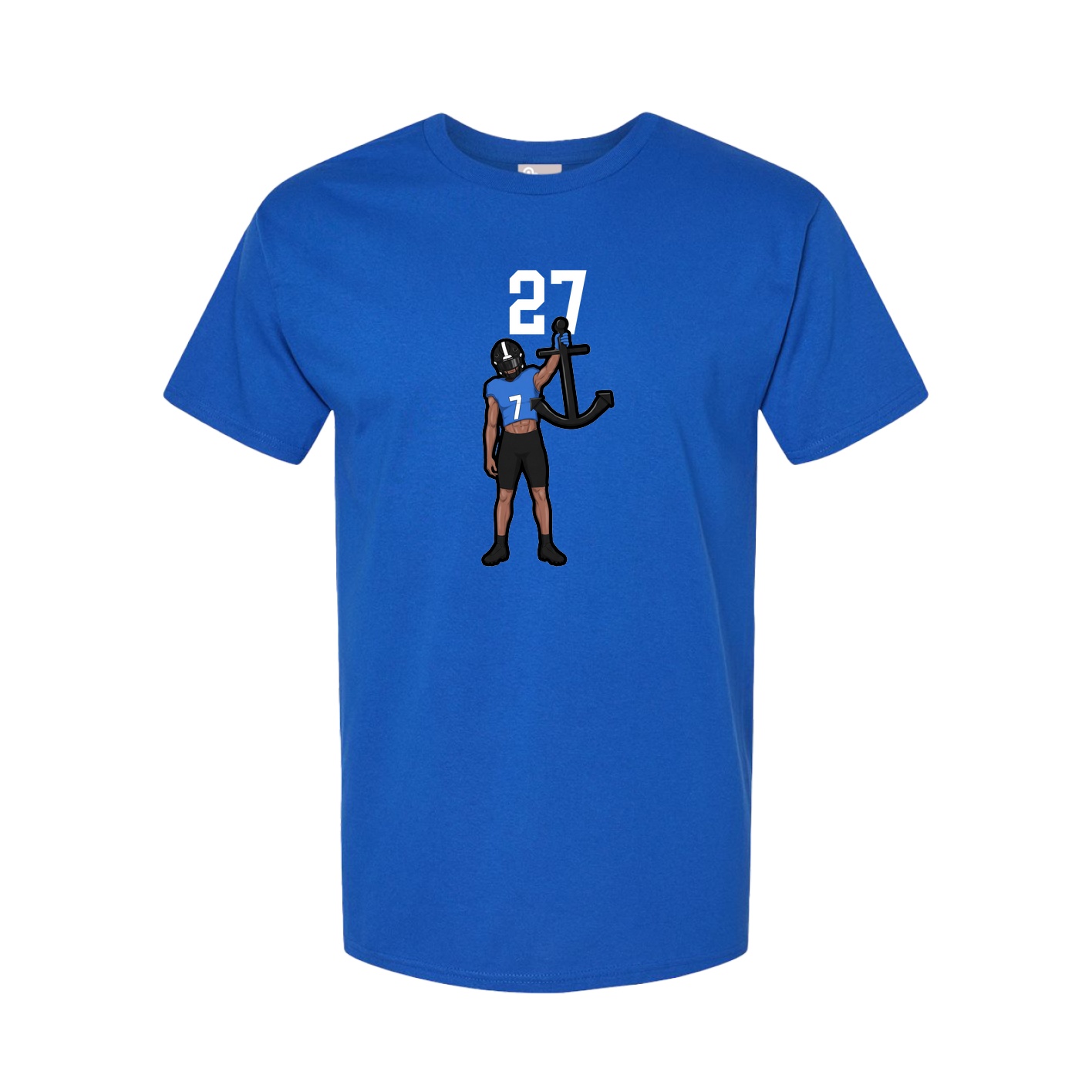 Youth Tee — Number Top in Royal