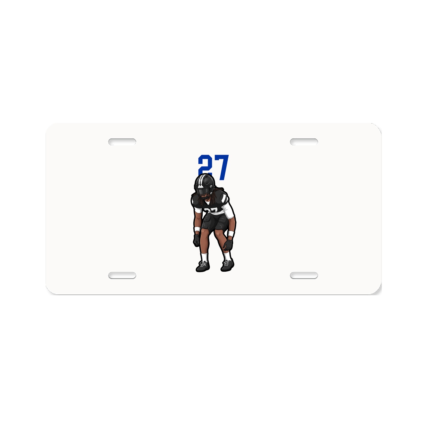 License Plate — Number Top in Classic