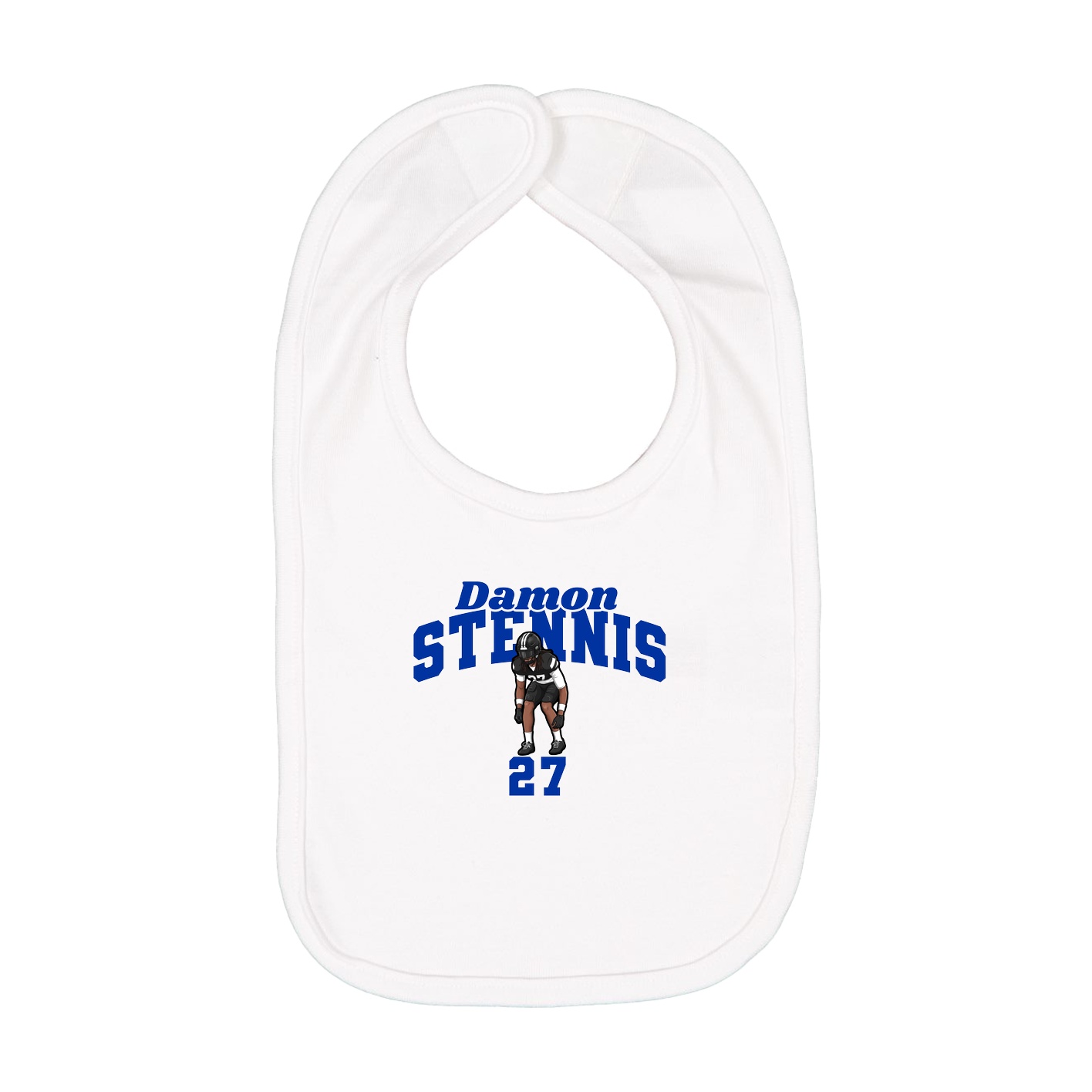 Infant Bib — Signature Arch in White