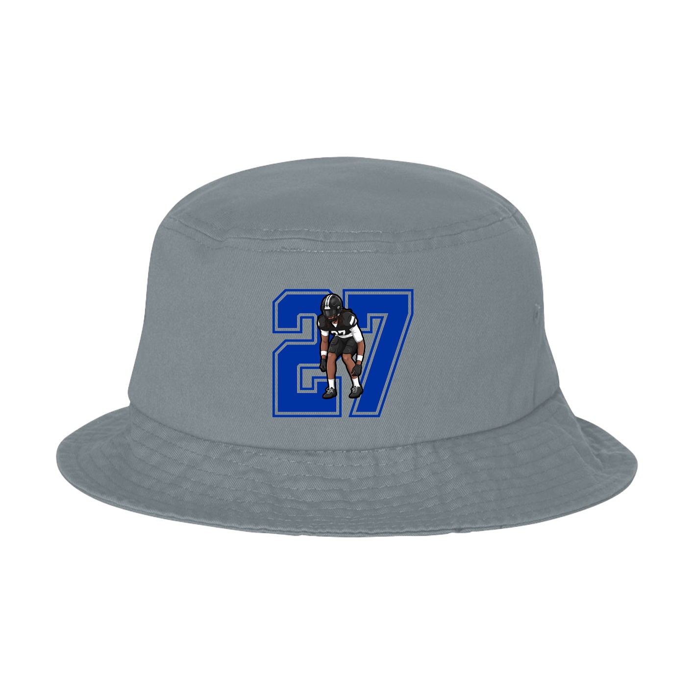 Bucket Cap — Number in Grey