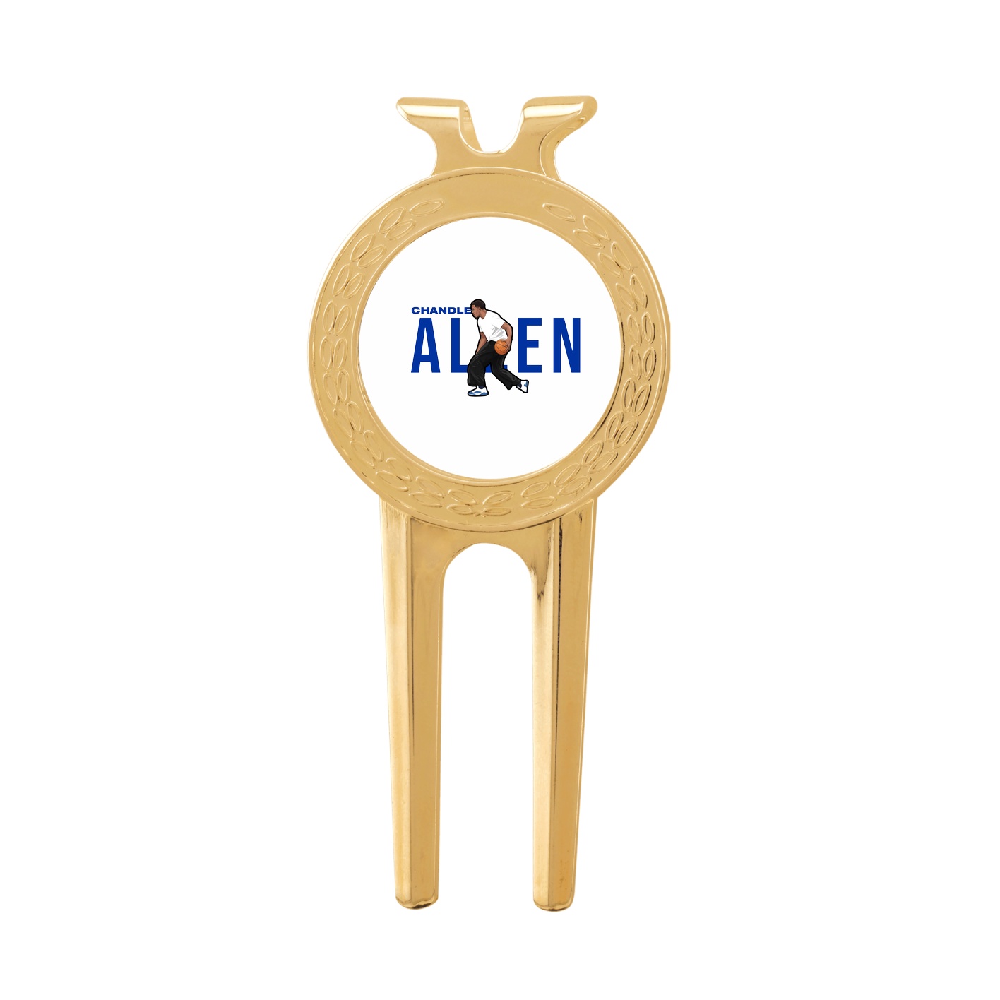 Divot Tool with Ball Marker — Player Name in Classic