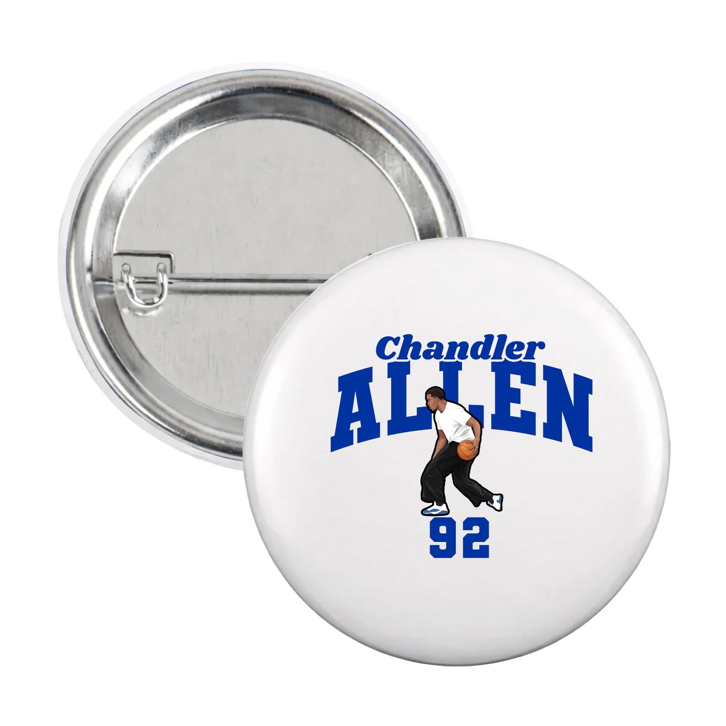 Game Day Button — Signature Arch in White