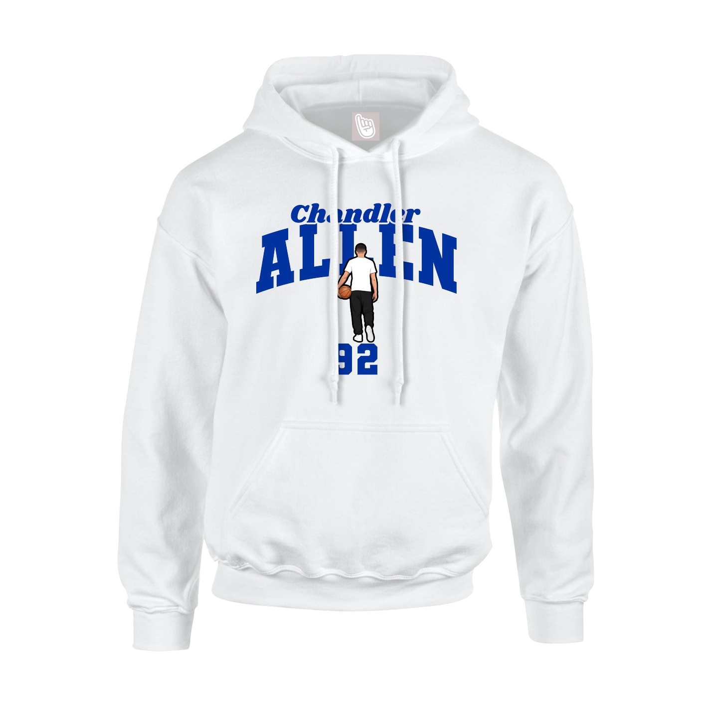 Hoodie — Signature Arch in White