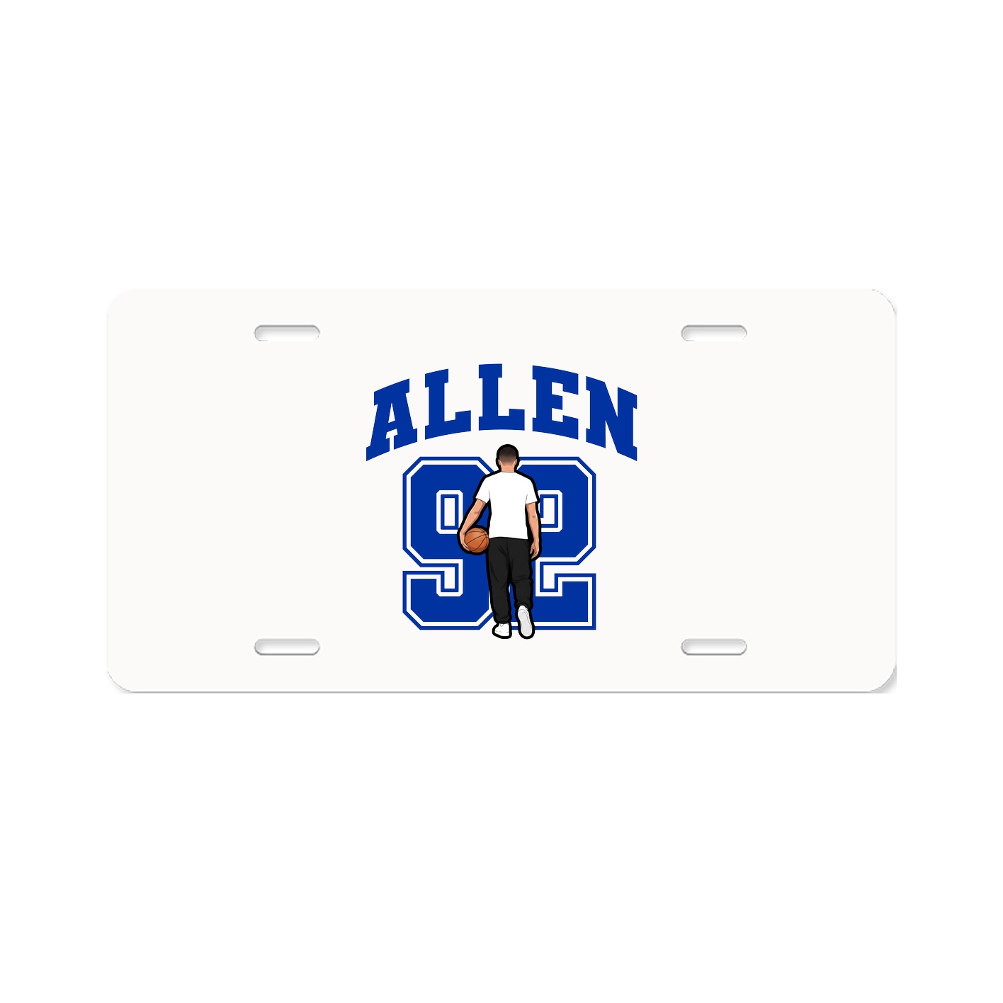 License Plate — Number in Classic