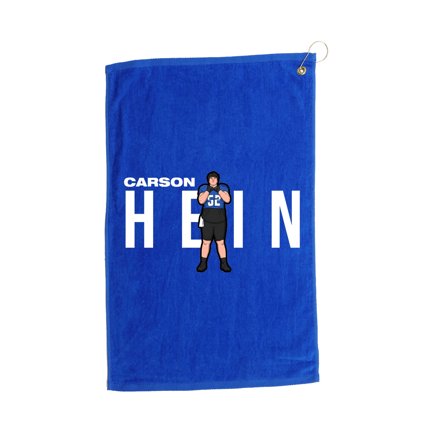 Golf Towel — Player Name in Royal
