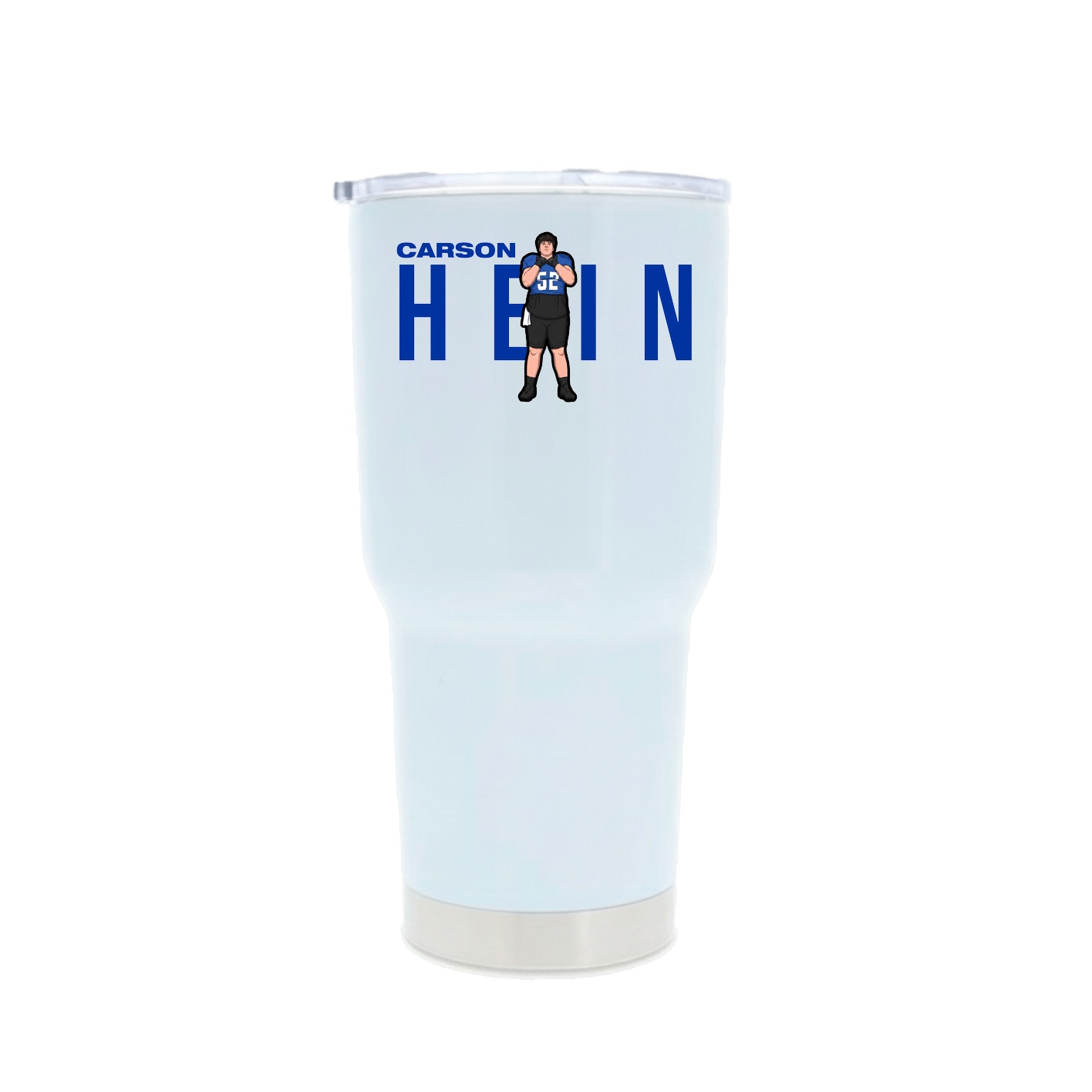 30oz Stainless Steel Tumbler — Player Name in White