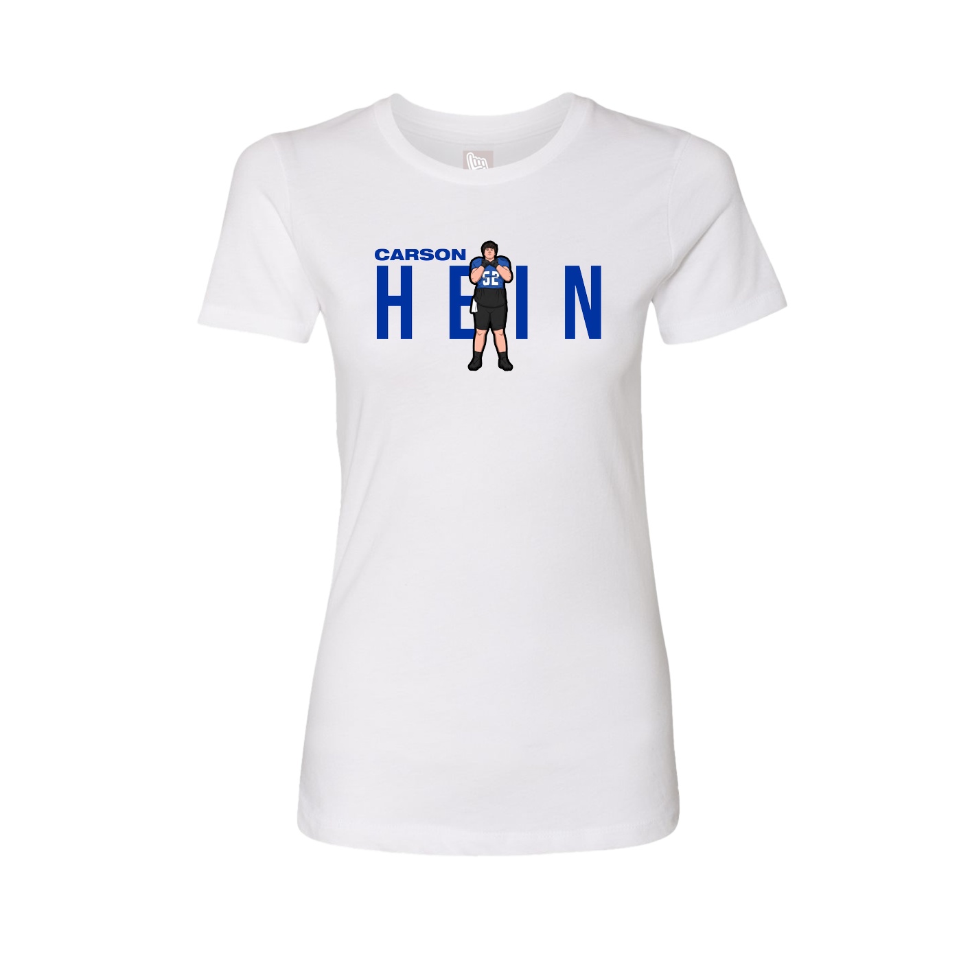 Fitted Women's Tee — Player Name in White