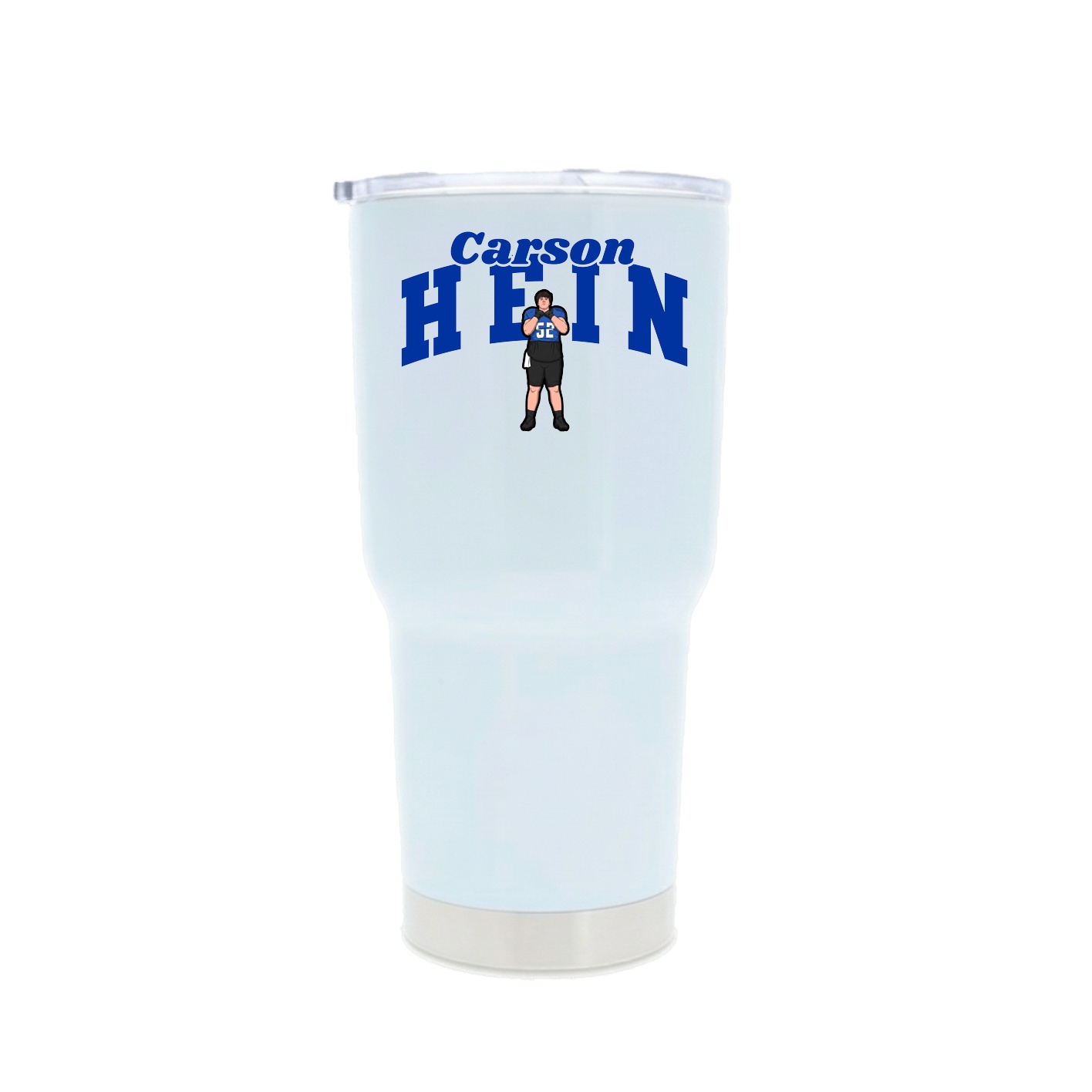 30oz Stainless Steel Tumbler — Signature Arch in White