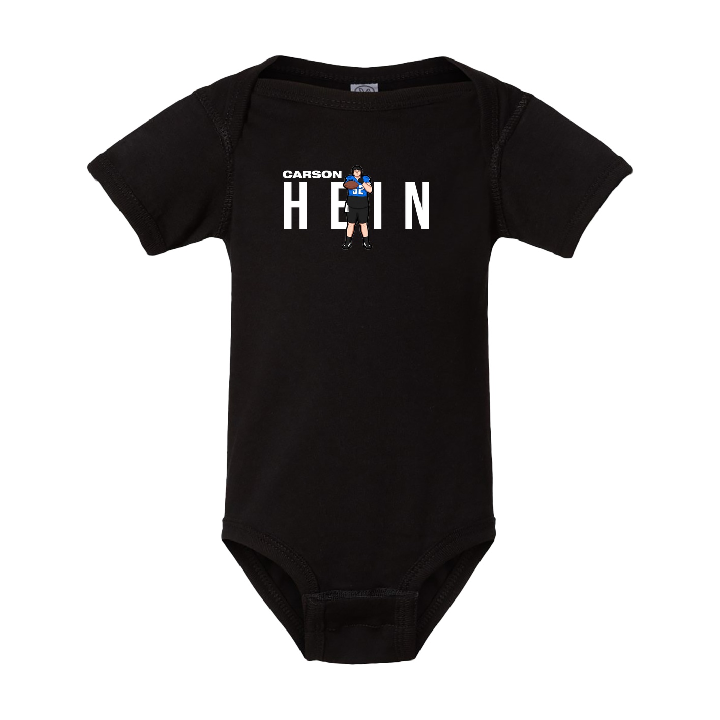 Baby Onesie — Player Name in Black