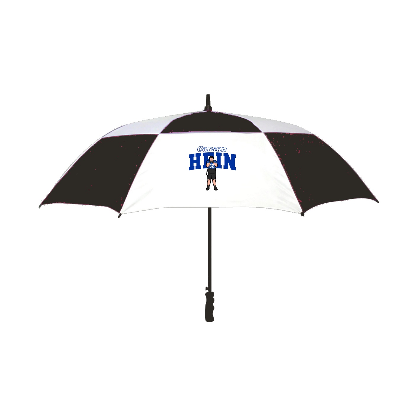 Golf Umbrella — Name Arch in Black