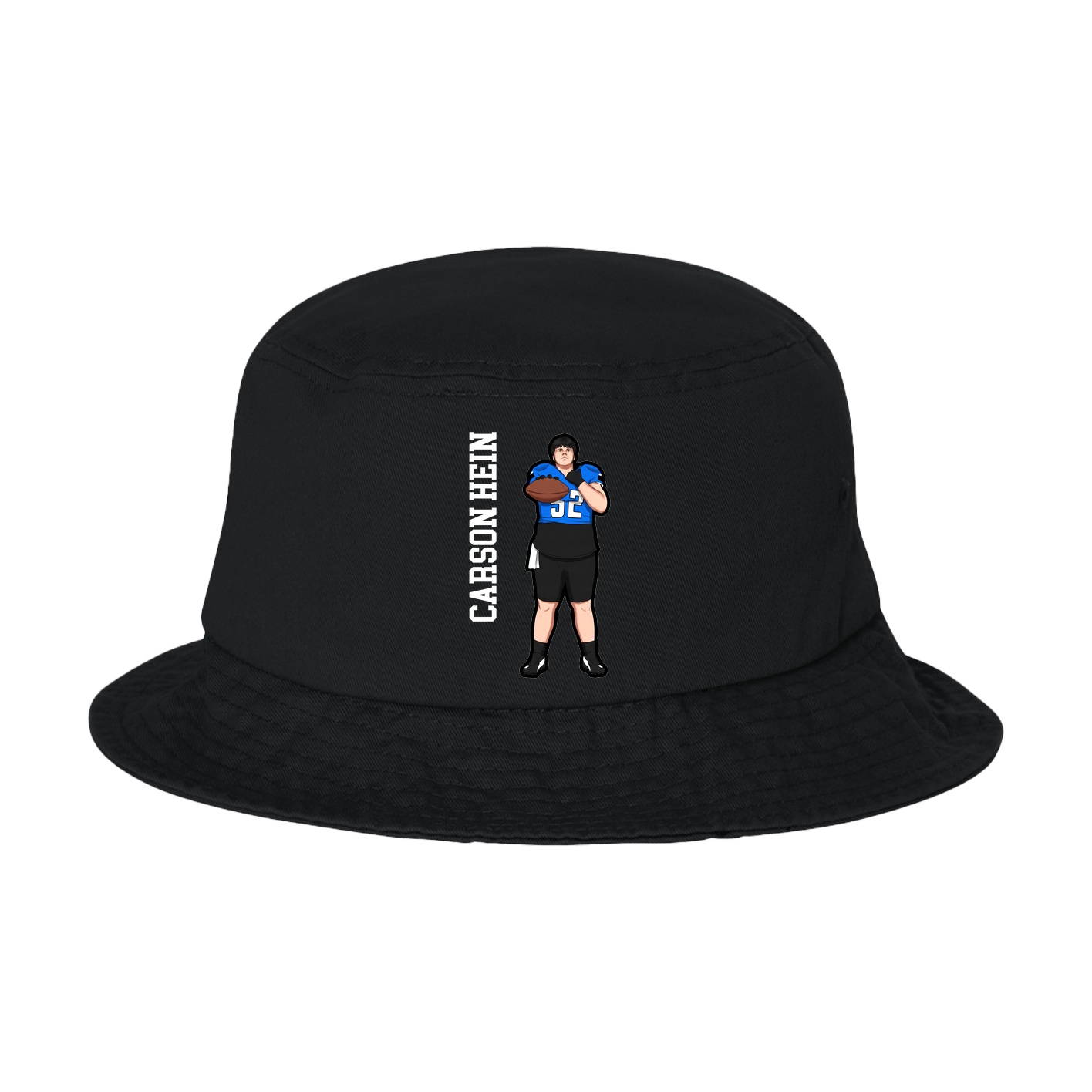 Bucket Cap — Name Vertical in Black