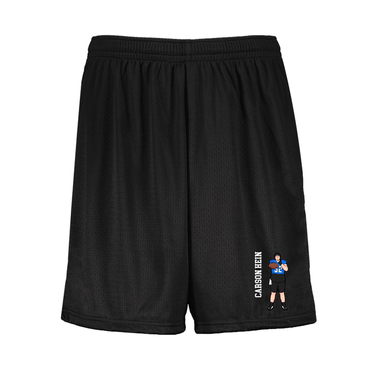 Shorts — Name Vertical in Black
