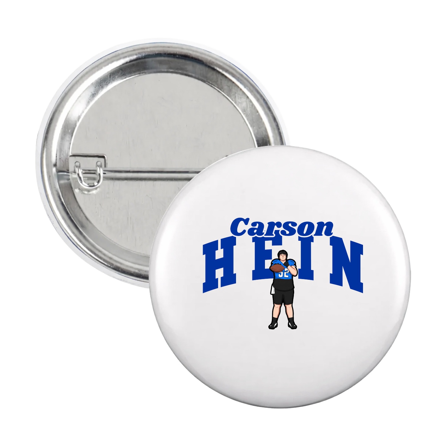 Game Day Button — Signature Arch in White