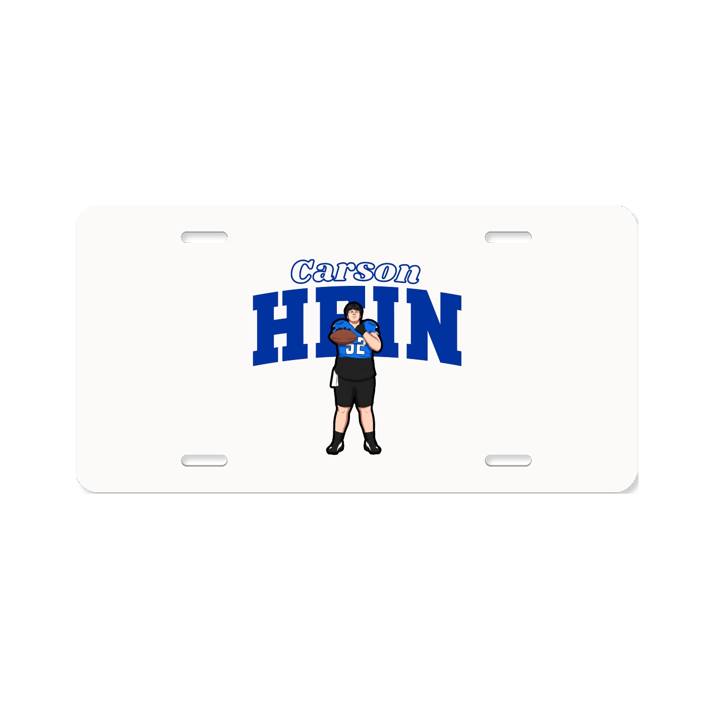 License Plate — Name Arch in Classic