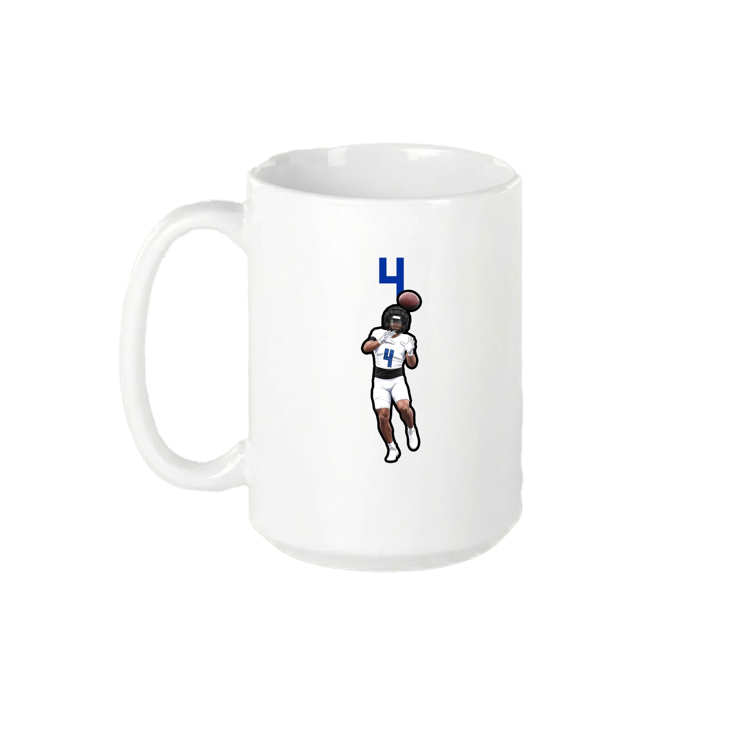 15oz Coffee Mug — Number Top in White