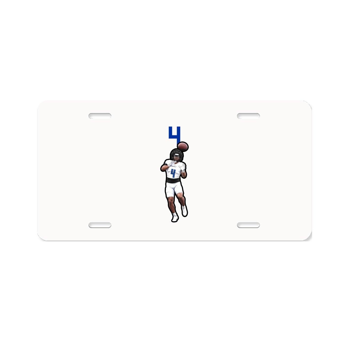 License Plate — Number Top in Classic