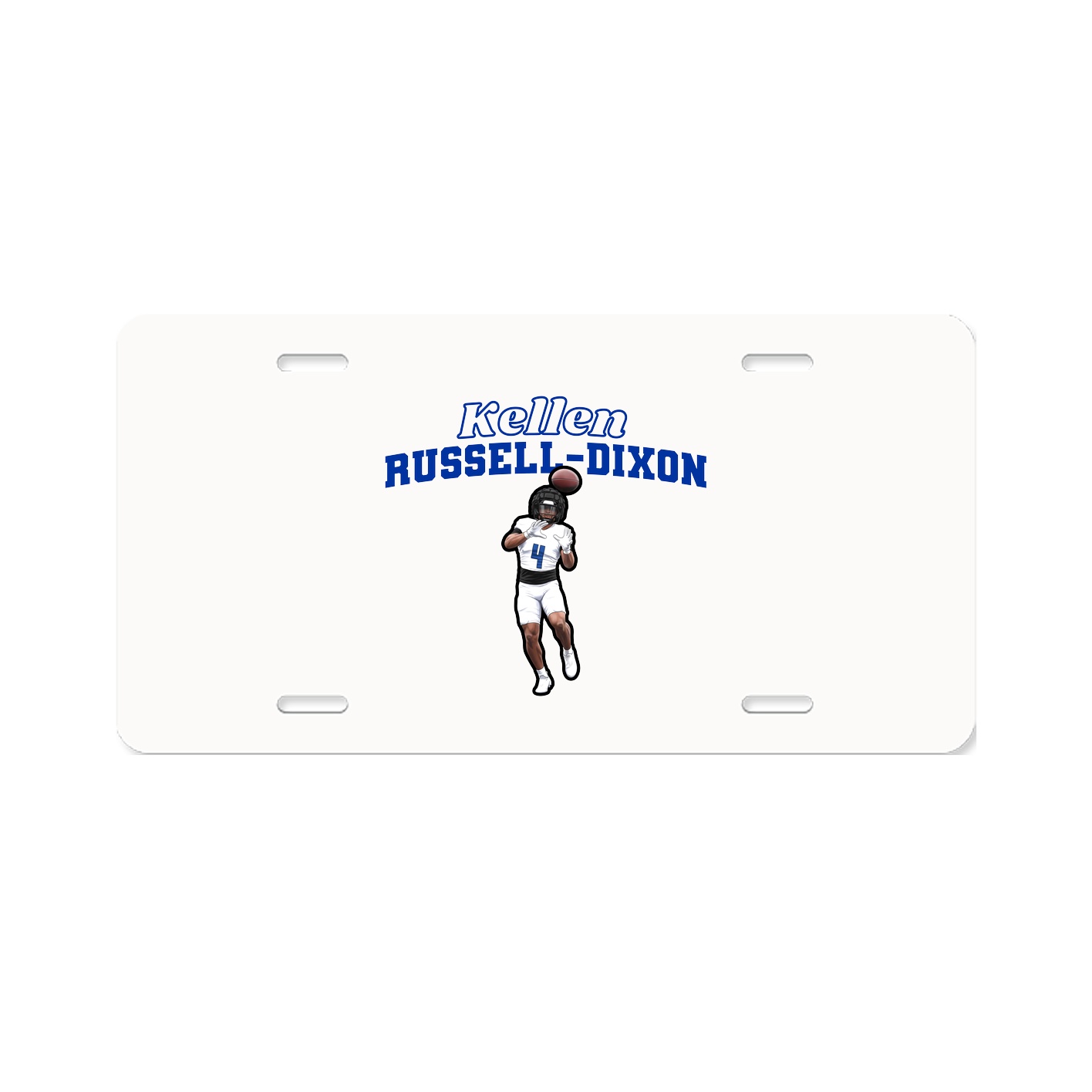 License Plate — Name Arch in Classic