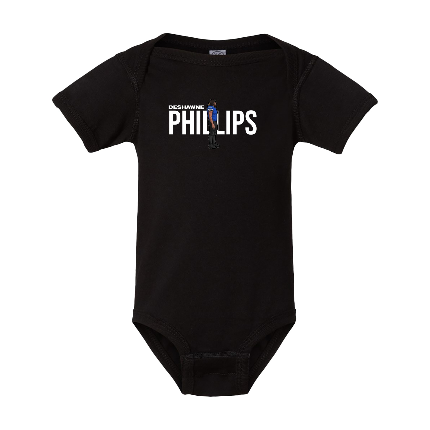 Baby Onesie — Player Name in Black