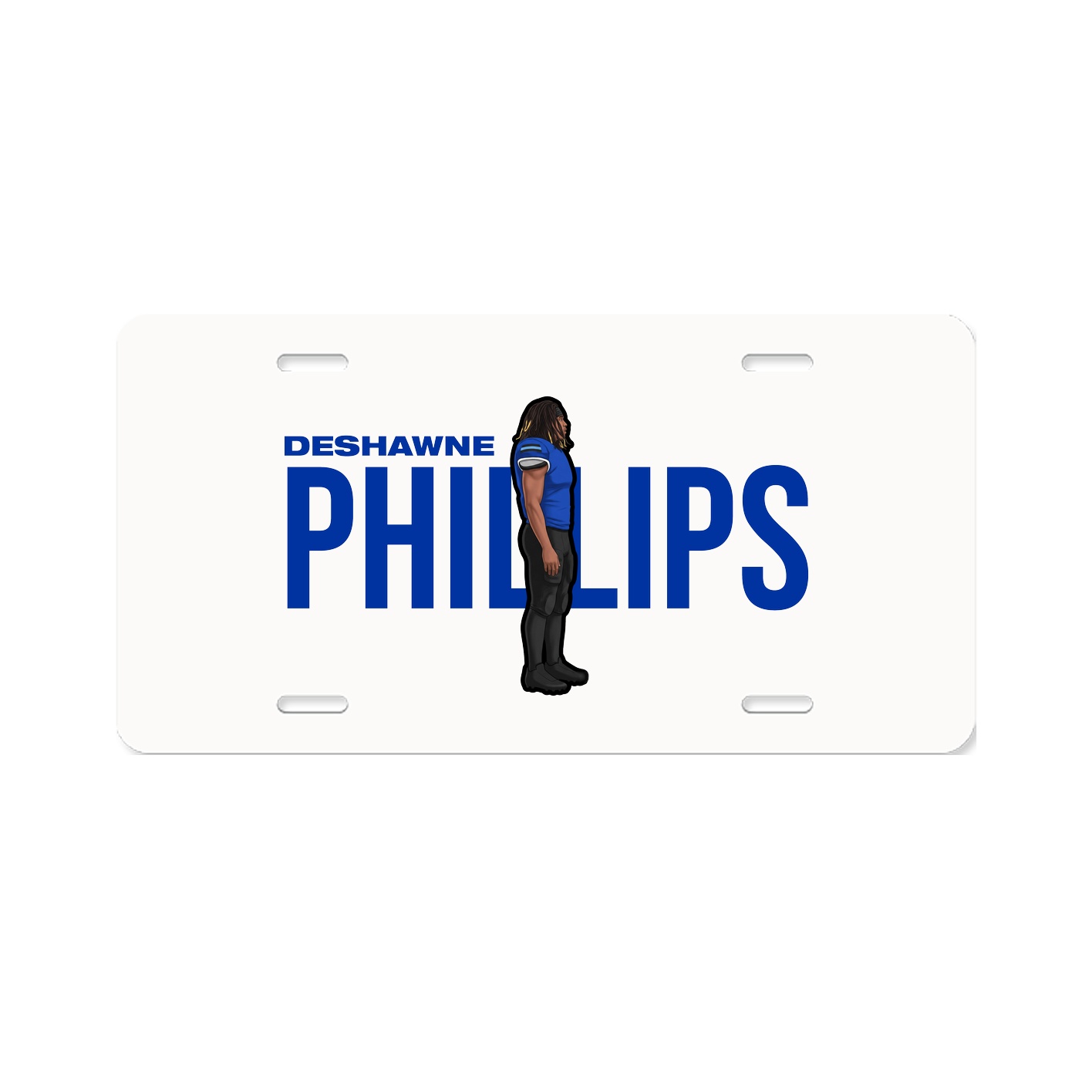 License Plate — Player Name in Classic