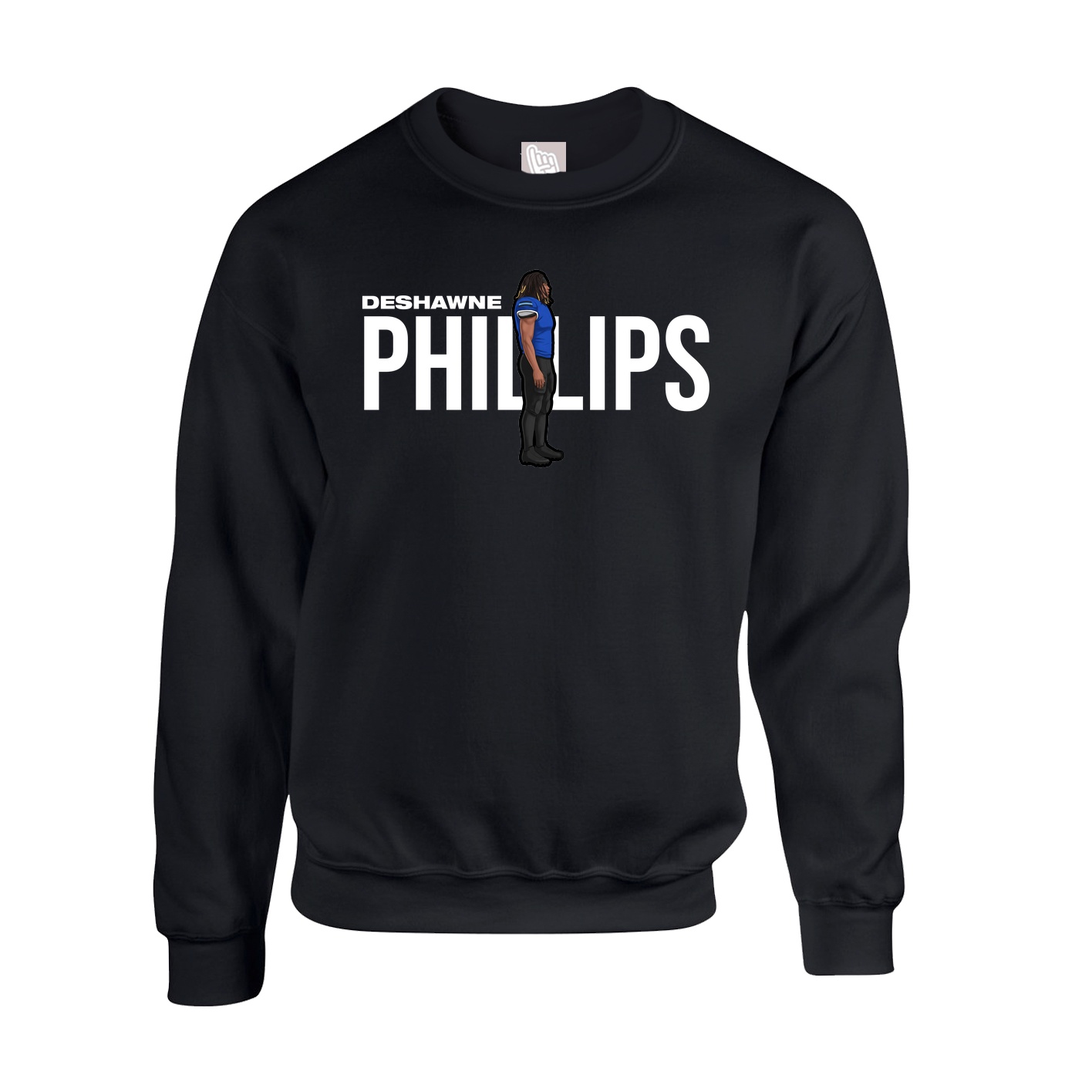 Fleece Crew — Player Name in Black
