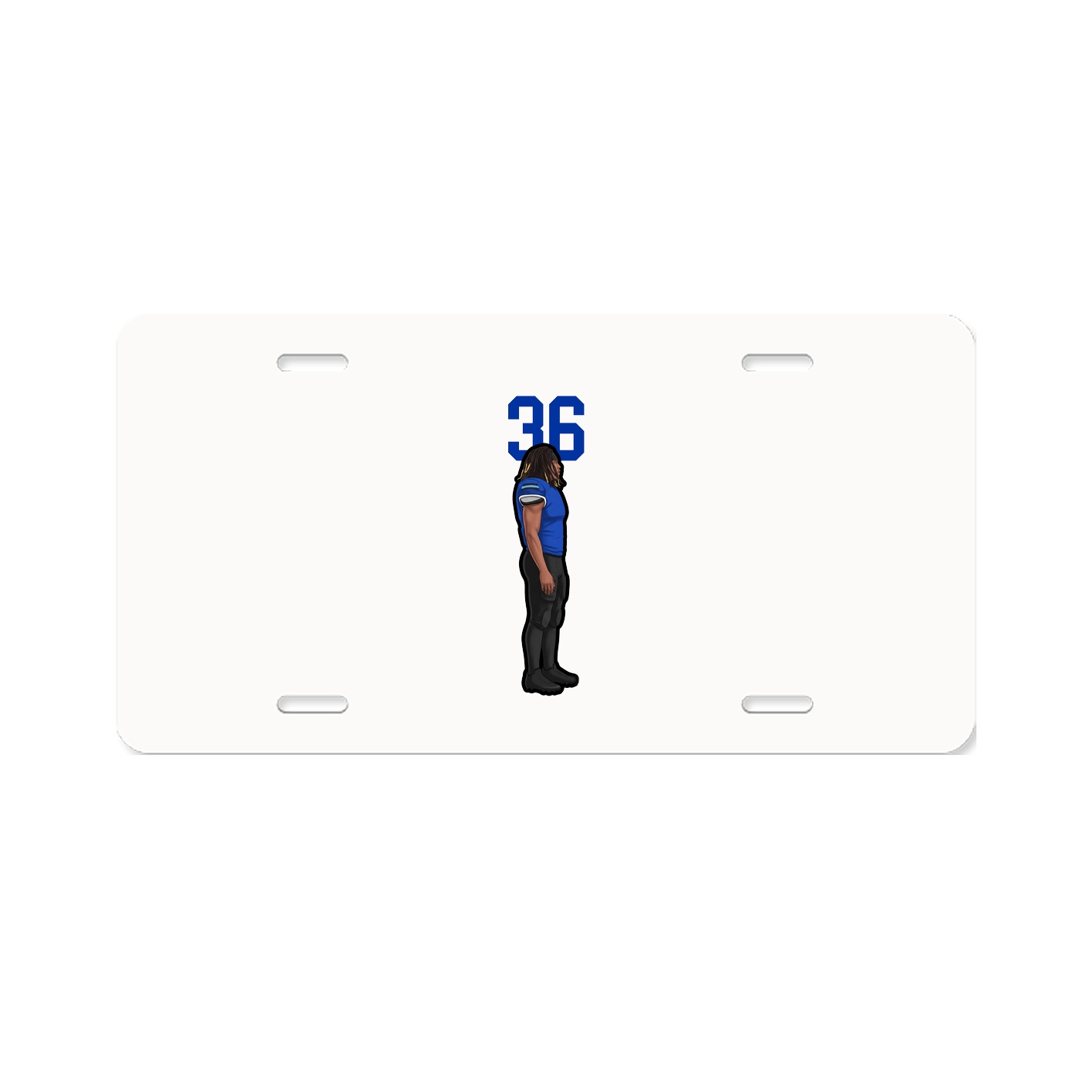 License Plate — Number Top in Classic