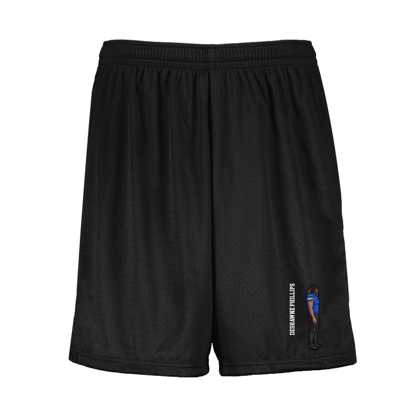 Shorts — Name Vertical in Black