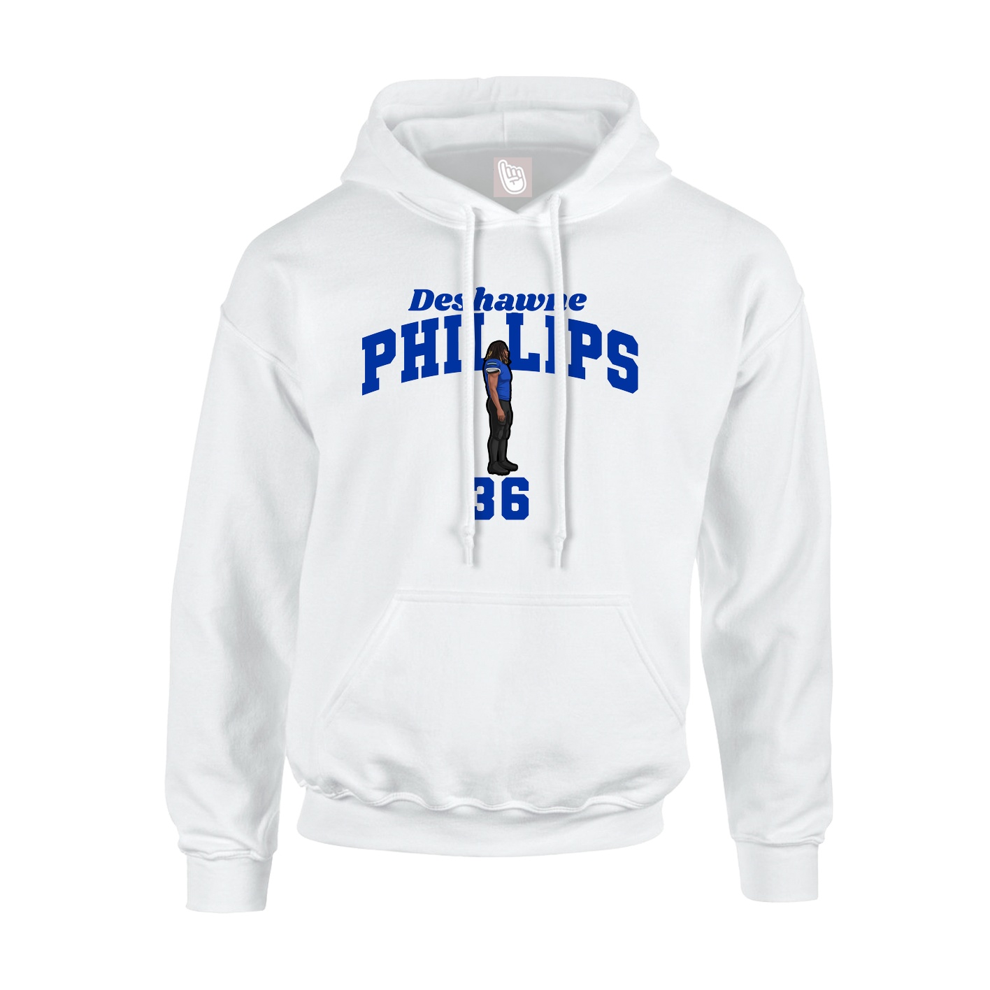 Hoodie — Signature Arch in White