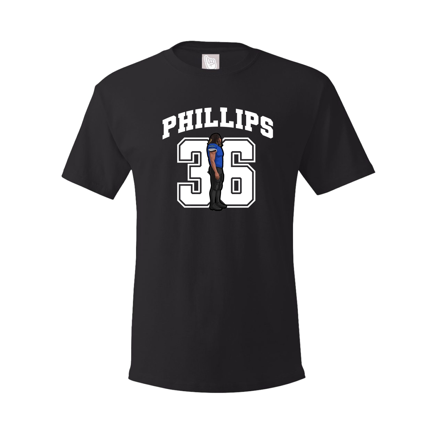 Youth Tee — Number in Black