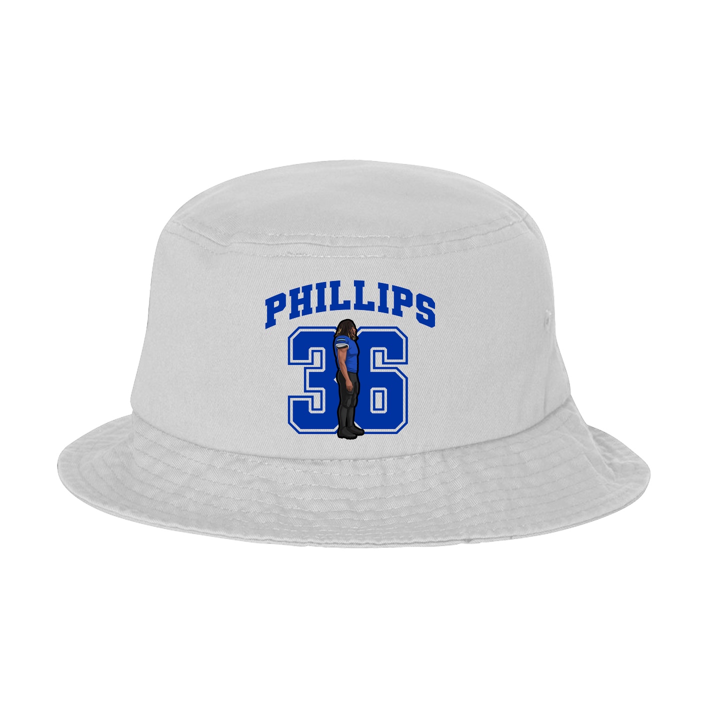 Bucket Cap — Number in White