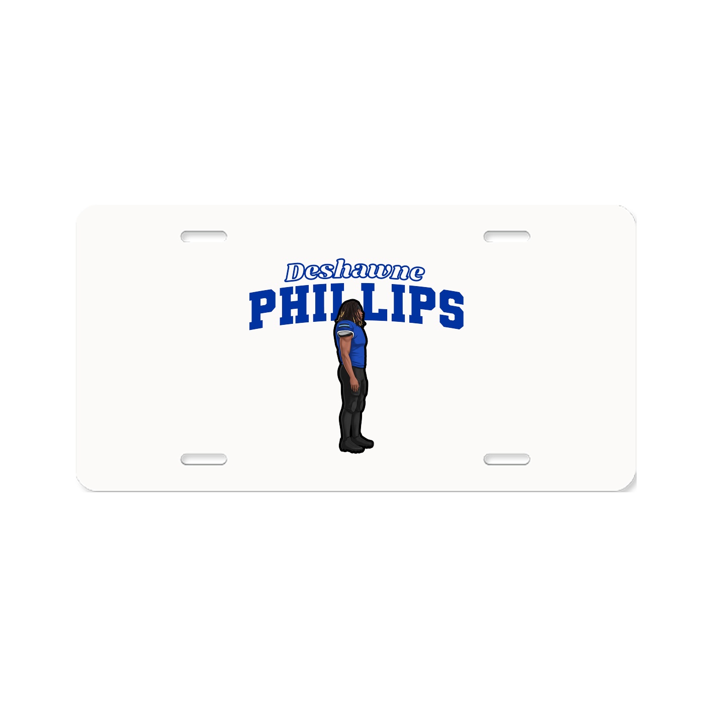 License Plate — Name Arch in Classic