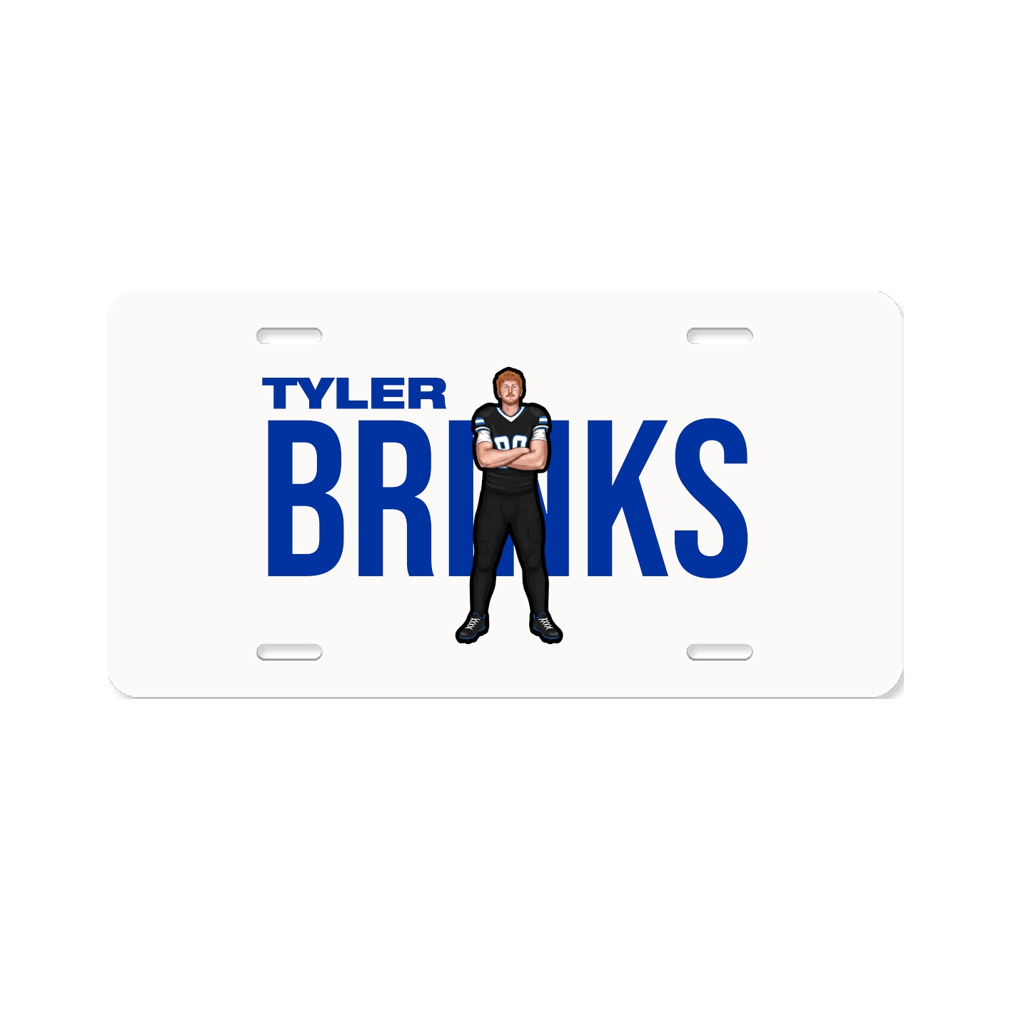 License Plate — Player Name in Classic