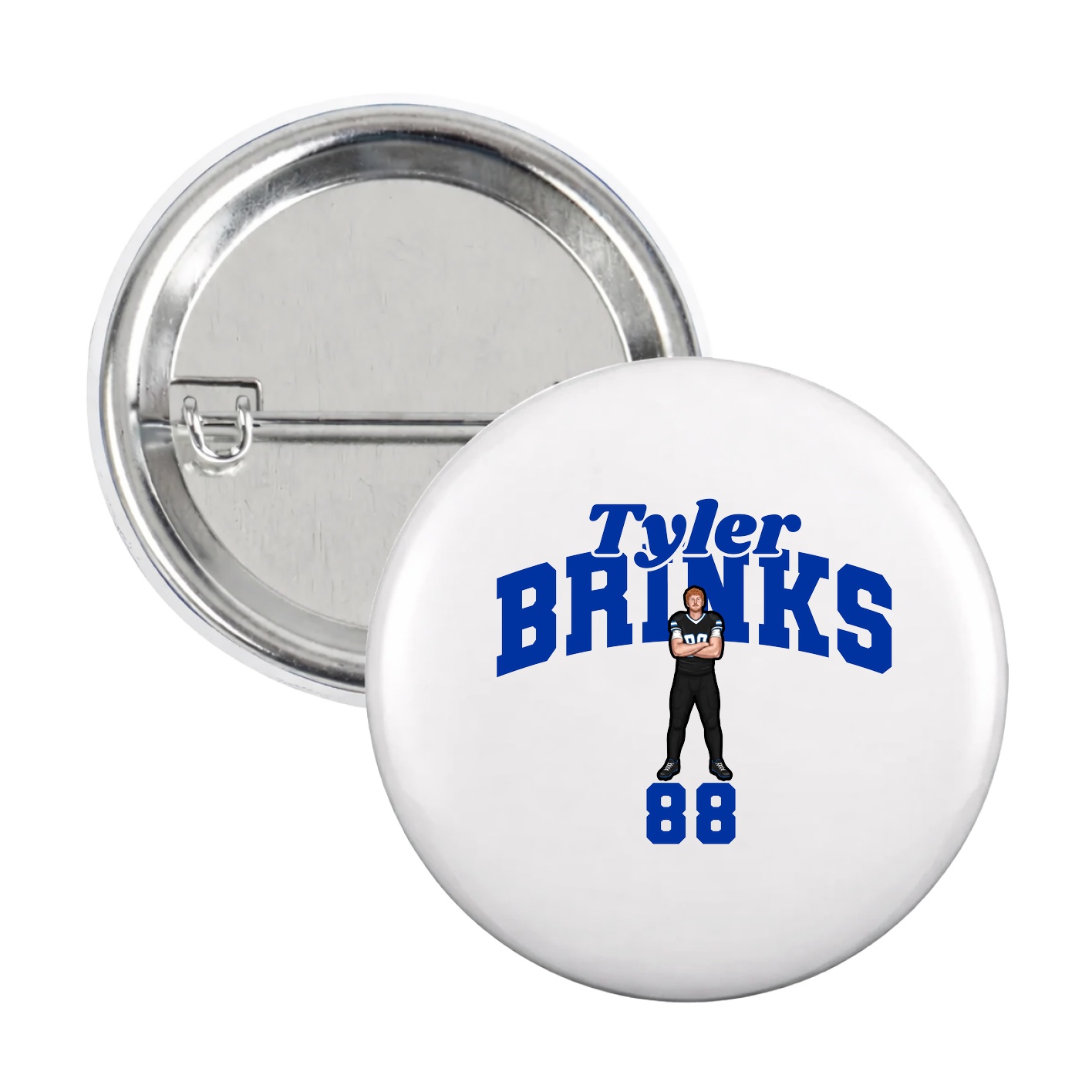 Game Day Button — Signature Arch in White