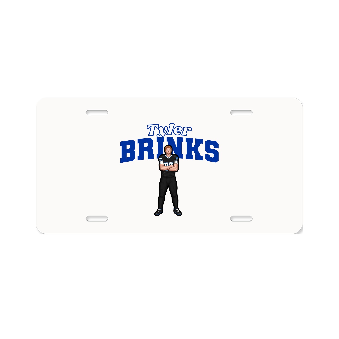 License Plate — Name Arch in Classic