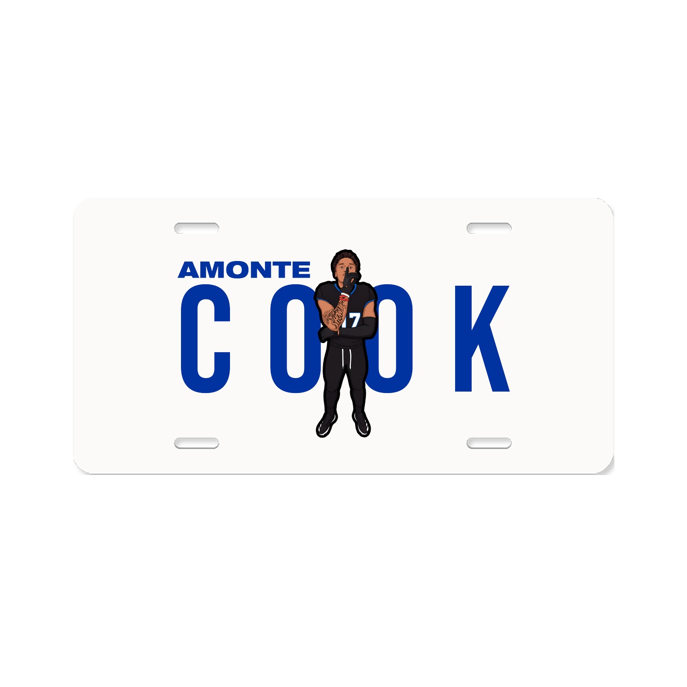 License Plate — Player Name in Classic