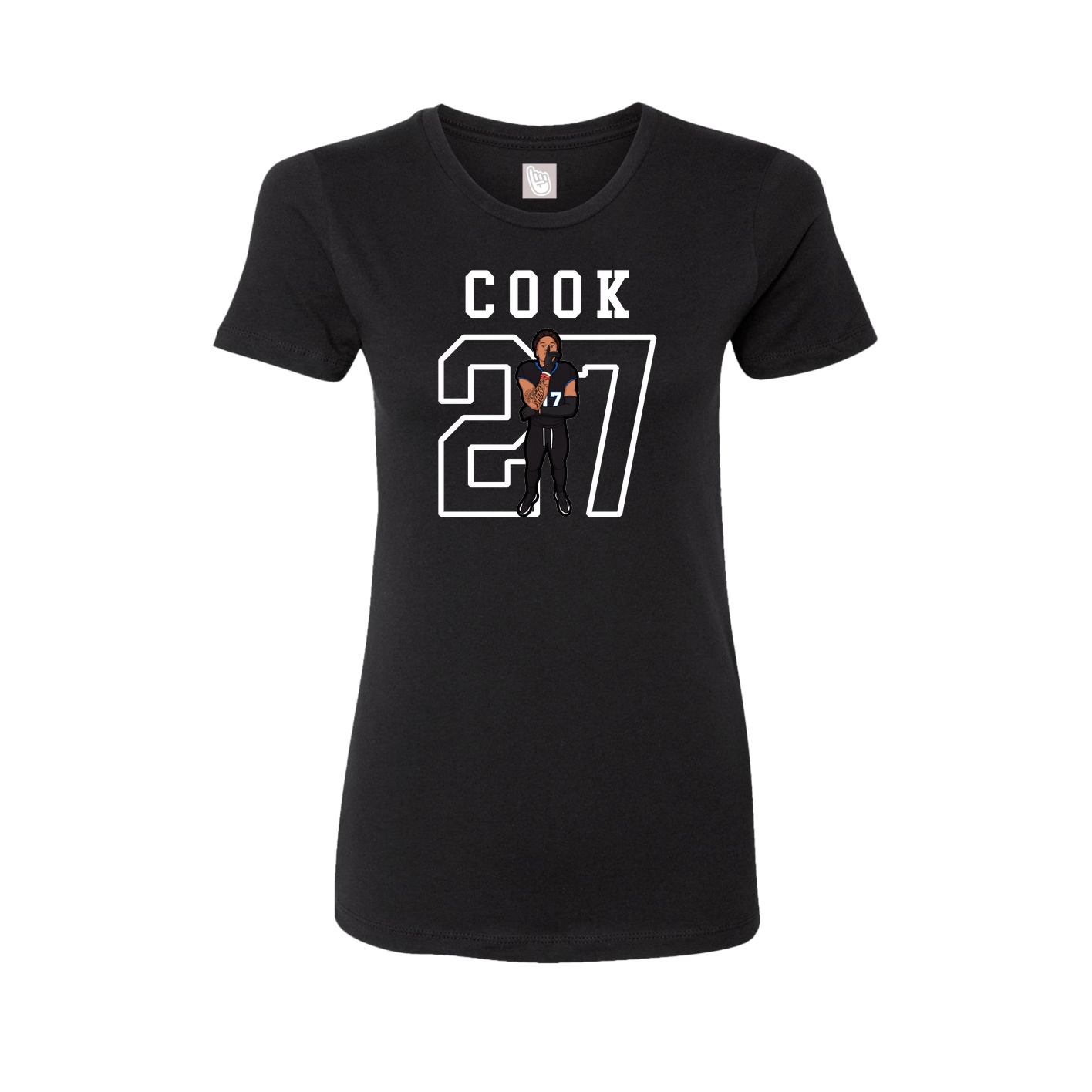 Fitted Women's Tee — Shirsey in Black