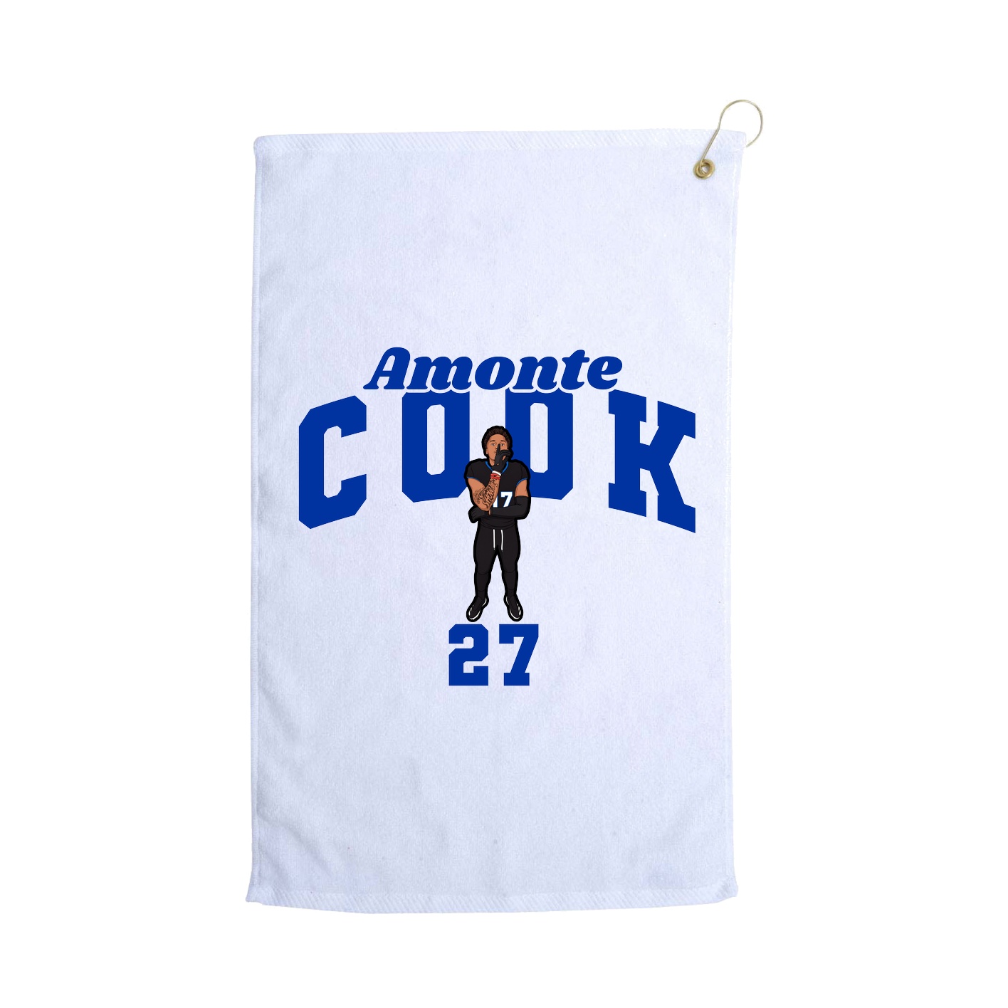 Golf Towel — Signature Arch in White