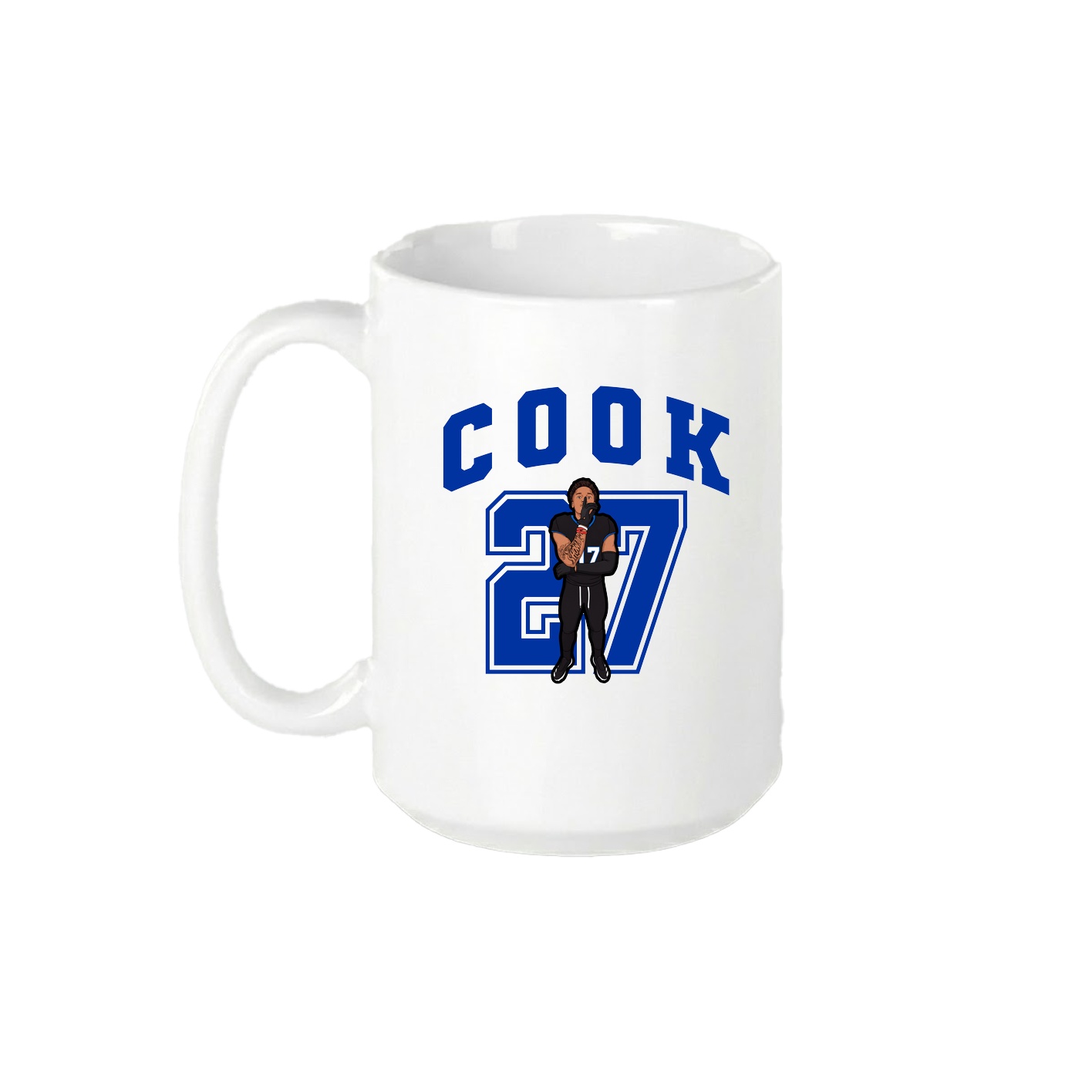 15oz Coffee Mug — Number in White