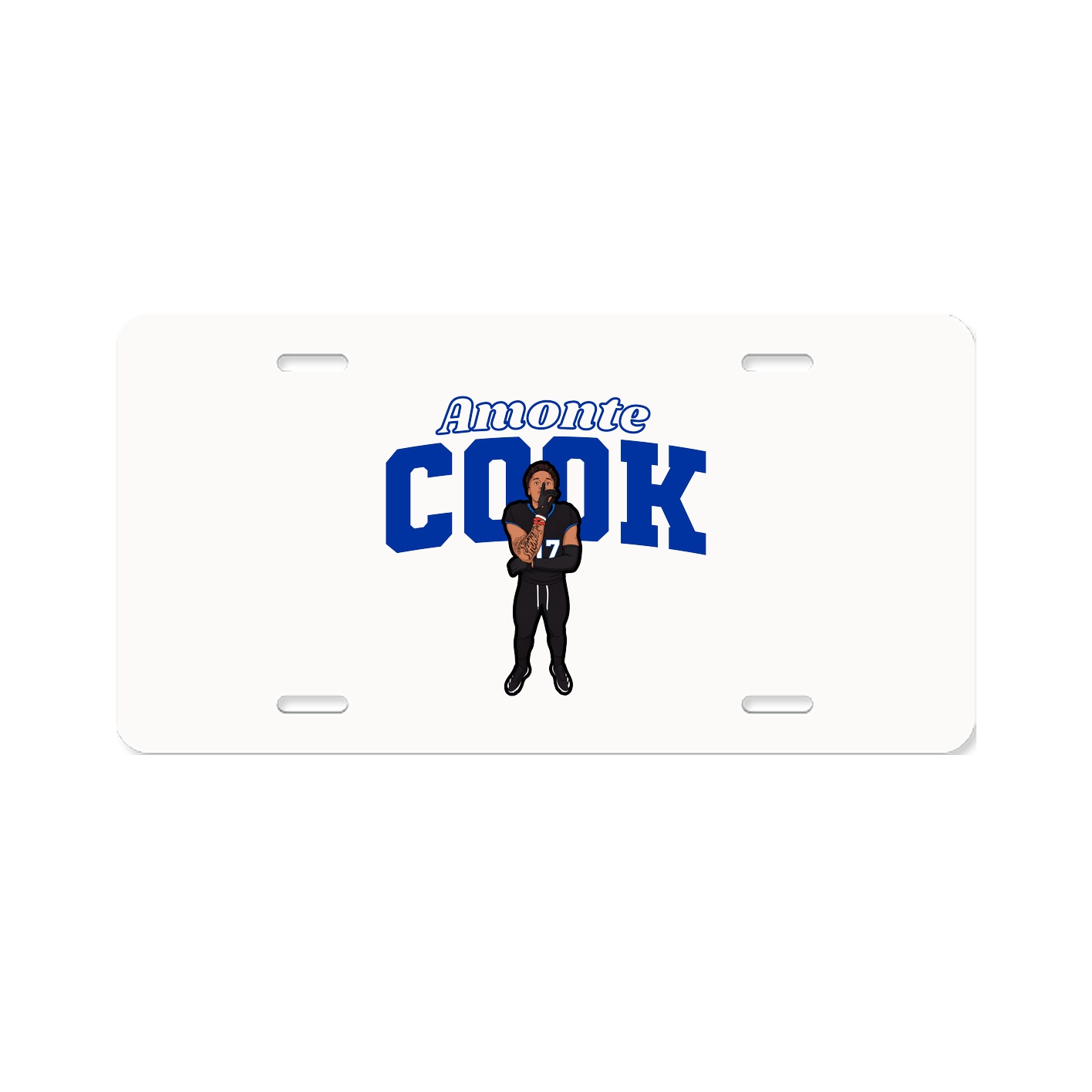 License Plate — Name Arch in Classic